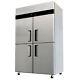 Commercial Refrigerator / Freezer Combo Stainless Steel 4 Door Ybl9342 Cooler