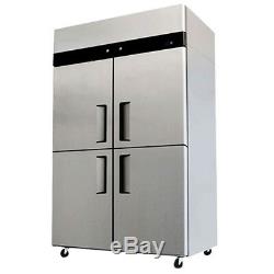 Commercial Refrigerator / Freezer Combo Stainless Steel 4 Door YBL9342 Cooler