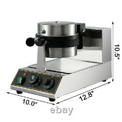 Commercial Round Waffle Maker Electric Waffle Machine Belgian Waffle Nonstick