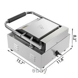 Commercial Sandwich Press Grill Panini Maker 1800W Panini Grill Stainless Steel