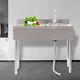 Commercial Sink Stainless Steel Kitchen Utility Sink 1 Compartment Withprep Table