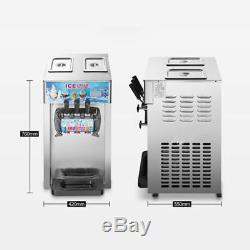 Commercial Soft Ice Cream Machine 3 Flavors Frozen Ice Cream MakerSelf Pick Up