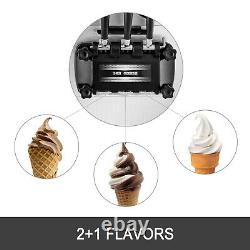 Commercial Soft Ice Cream Machine Frozen Yogurt 3 Flavors Mix Flavors 20-28L/H