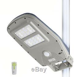 Commercial Solar Street Light Outdoor Lamp Post Area Lighting Batteries Remote