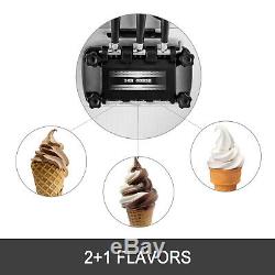 Commercial Stainless Soft Serve Ice Cream & Frozen Yogurt Maker Machine 3 Flavor