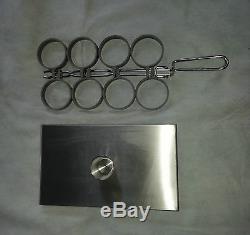 Commercial Stainless Steel 8 Ring Egg Ring with PTFE Rings and S/S Ring Cover