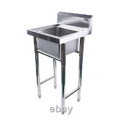 Commercial Stainless Steel Compartment Sink Durable For Restaurant Kitchen