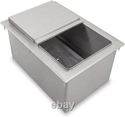 Commercial Stainless Steel Drop-In Ice Bin Chest 18 x 12