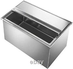Commercial Stainless Steel Drop-In Ice Bin Chest 18x24