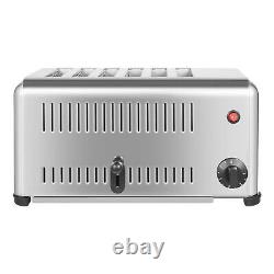 Commercial Stainless Steel Electric 6 Slice Toaster Machine Cool Touch Toaster
