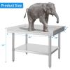 Commercial Stainless Steel Equipment Stand Grill Table With Undershelf For Home