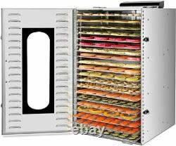 Commercial Stainless Steel Food Dehydrator 1500W 20 Layers Food Dryer with Timer