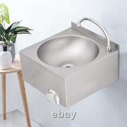 Commercial Stainless Steel Hand Wash Sink Single Bowel Sink Set with Facuet USA