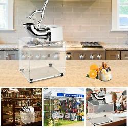 Commercial Stainless Steel Ice Crusher Shaver Machine 2500 R/Min Snow Cone Maker