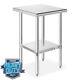 Commercial Stainless Steel Kitchen Food Prep Work Table 18 X 24