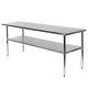 Commercial Stainless Steel Kitchen Food Prep Work Table 24 X 72