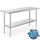 Commercial Stainless Steel Kitchen Food Prep Work Table 60 X 24