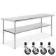 Commercial Stainless Steel Kitchen Food Prep Work Table With 4 Casters 30 X 60