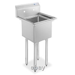 Commercial Stainless Steel Kitchen Utility Sink 18 Wide