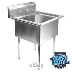 Commercial Stainless Steel Kitchen Utility Sink 30 wide