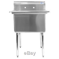 Commercial Stainless Steel Kitchen Utility Sink 30 wide