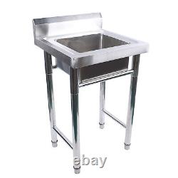 Commercial Stainless Steel Kitchen Utility Sink Restaurant Sink -1 Compartment