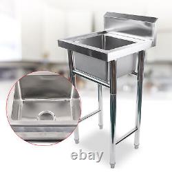 Commercial Stainless Steel Kitchen Utility Sink Restaurant Sink with Compartment