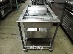 Commercial Stainless Steel Manual Donut Glazing Table with Casters