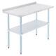Commercial Stainless Steel Prep Table W Adjustable Shelf Feet Backsplash 48x24
