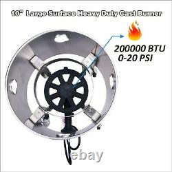 Commercial Stainless Steel Single Propane Burner Stove Outdoor Cooking