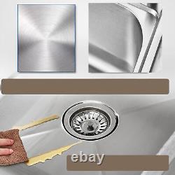 Commercial Stainless Steel Sink Anti-Rust Double-Bowl Utility Sinks Brand New
