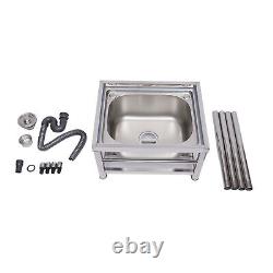 Commercial Stainless Steel Sink Bowl Kitchen Catering Sink with1 Compartment
