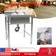 Commercial Stainless Steel Sink With Drainboard Sink Station Camping Sink Us