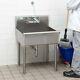 Commercial Stainless Steel Standing Model Mop Sink 21 X 24 X 8 Bowl