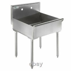 Commercial Stainless Steel Standing Model Mop Sink 21 x 24 x 8 Bowl