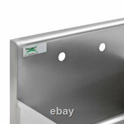 Commercial Stainless Steel Standing Model Mop Sink 21 x 24 x 8 Bowl