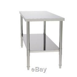Commercial Stainless Steel Work Table 24x60 Food Prep Kitchen Restaurant Table