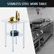 Commercial Stainless Steel Work Table Kitchen Table W Adjustable Shelf 24x24 In