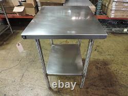 Commercial Stainless Steel Work Table with Drawer and Undershelf 30 x 24