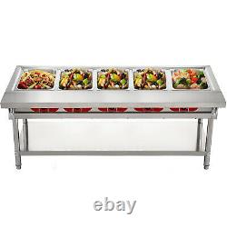 Commercial Steam Table Electric Steam Table 5-Well Steam Table 3750W