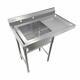 Commercial Utility 39 Stainless Steel Sink Silver For Outdoor/ Laundry Room New