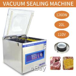 Commercial Vacuum Packing Sealing Machine Sealer 1260W Chamber Fresh 110V