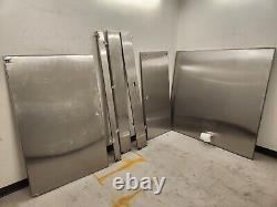 Commercial stainless steel bathroom toilet partition set