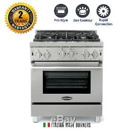 Commercial-style 30 In. 3.9 Cu. Ft. Gas Range With 4 Italian Burners