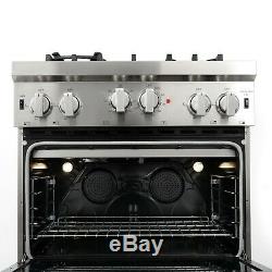 Commercial-style 30 In. 3.9 Cu. Ft. Gas Range With 4 Italian Burners