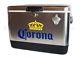 Corona Stainless Steel Beer Cooler 54 Quart With Opener In Tv Commercial New