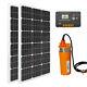 Dc 24v Deep Well Submersible Water Pump Off Grid System Kit 200w Solar Panel