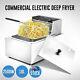 Deep Fryer 10l Commercial Bench Top Fast Fryer Stainless Steel Au 2500w Electric