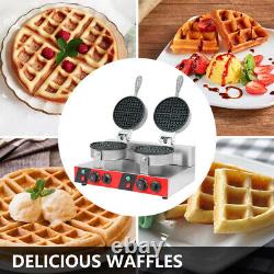 Double Waffle Maker Commercial Catering Kitchen Non-Stick Plate Food Machine