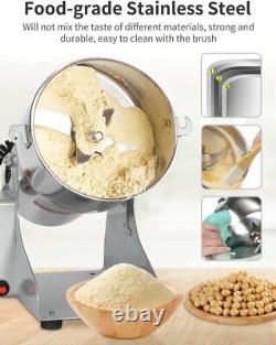 Dry Grain Mill Commercial Electric Wheat Grinder Machine 1000g Stainless Steel